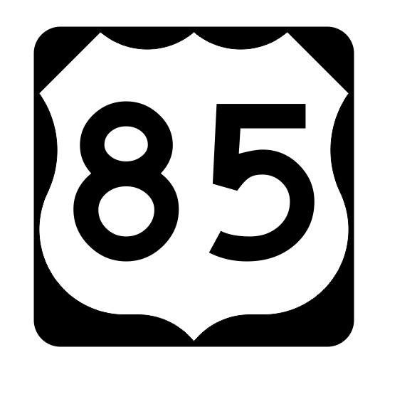 US Route 85 Sticker R1945 Highway Sign Road Sign