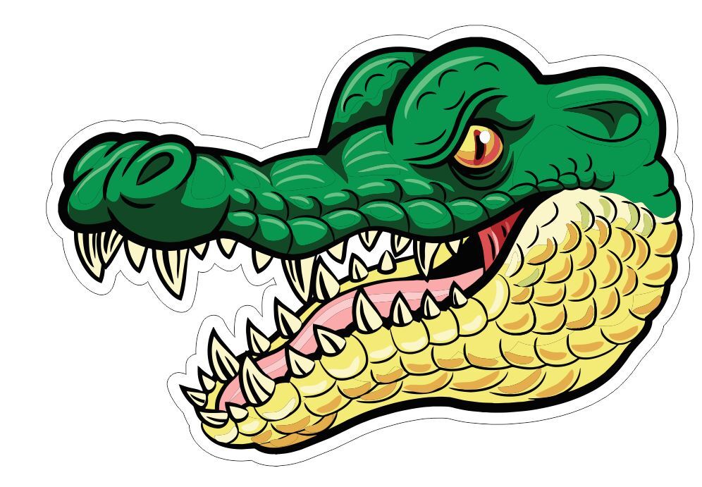 Alligator Gator Crocodile Croc Sticker Stickers A160