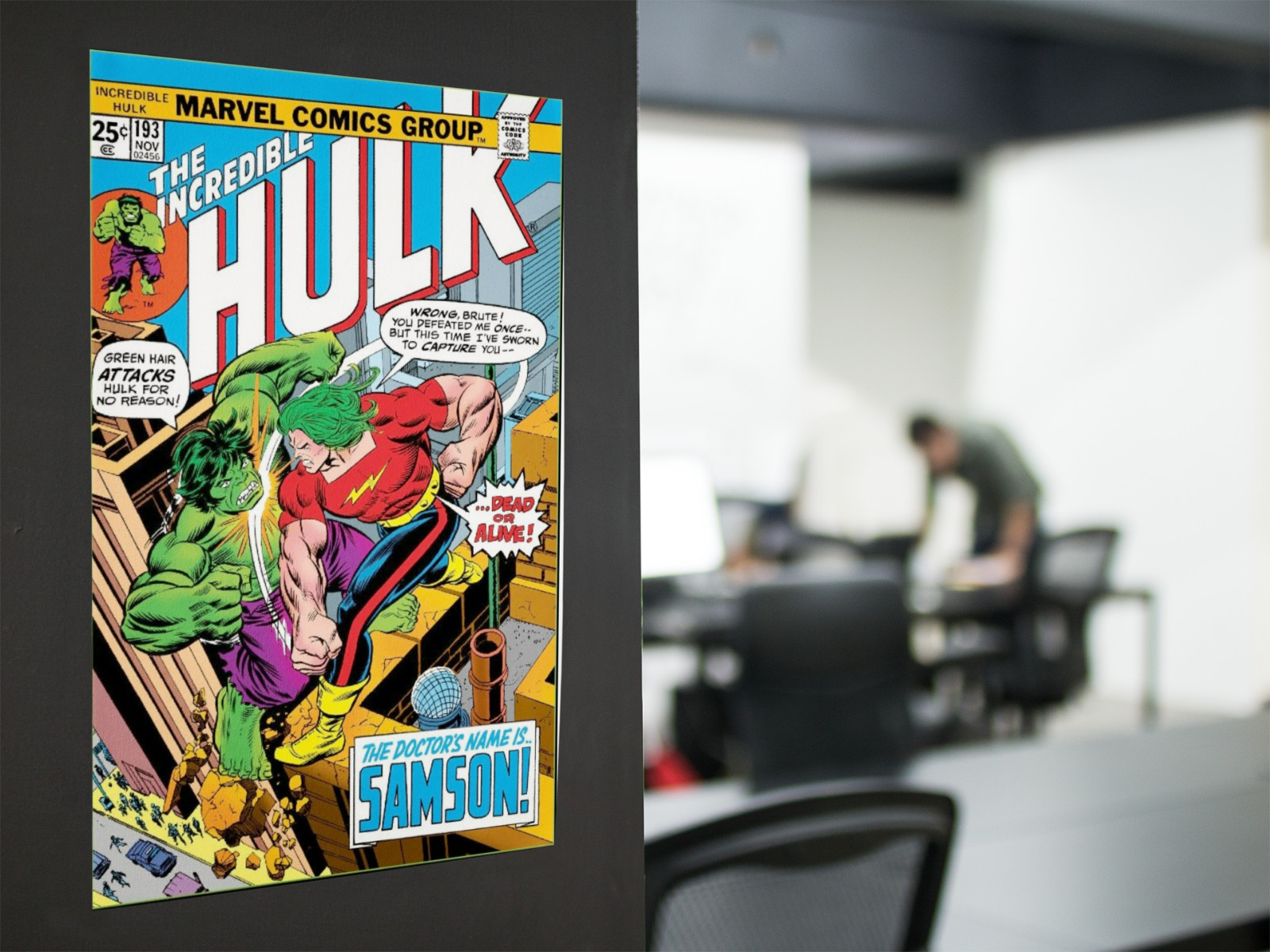 Classic Green Comic Monster Wall Vinyl Decal Poster Removable Adhesive