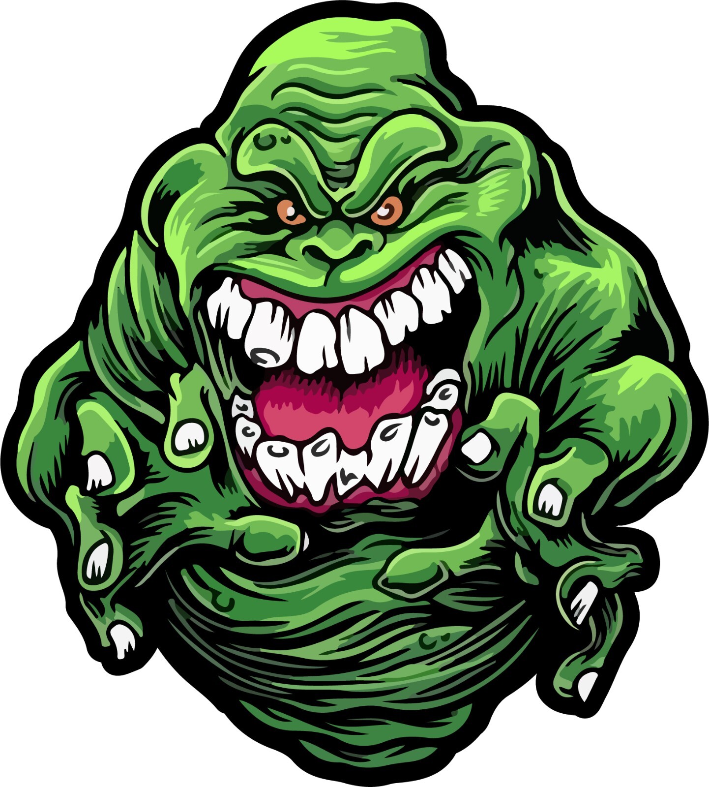 SLIMER EVIL GHOSTBUSTERS 3M STICKER USA DECAL TRUCK WINDOW BUMPER CAR Vinyl