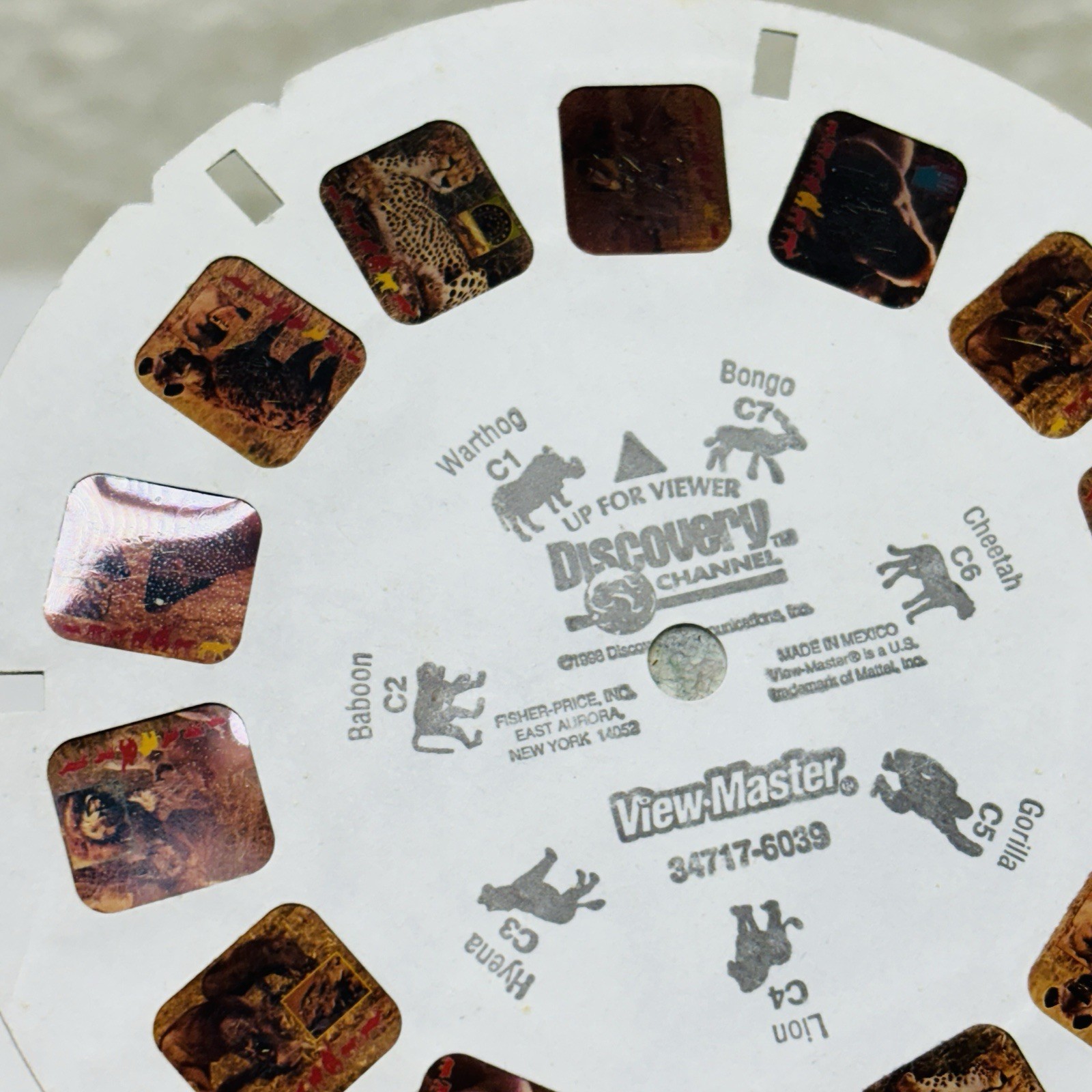 VTG‼ Discovery Channel – On Safari Animals View-Master Color Reel C ONLY • VG‼