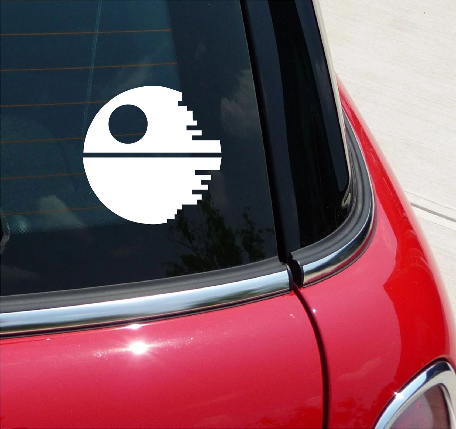 STAR WARS DEATH STAR VINYL DECAL STICKER SITH EMPIRE CAR WINDOW BUMPER DARK SIDE