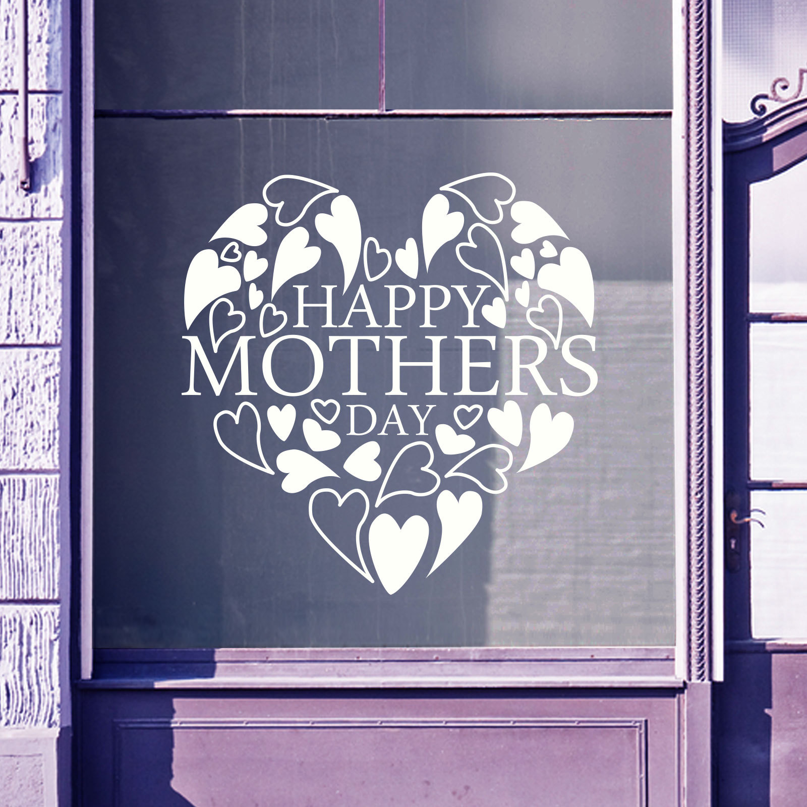 Happy Mothers Day Wall & Window Stickers Mother Decals Shop Window Display A336