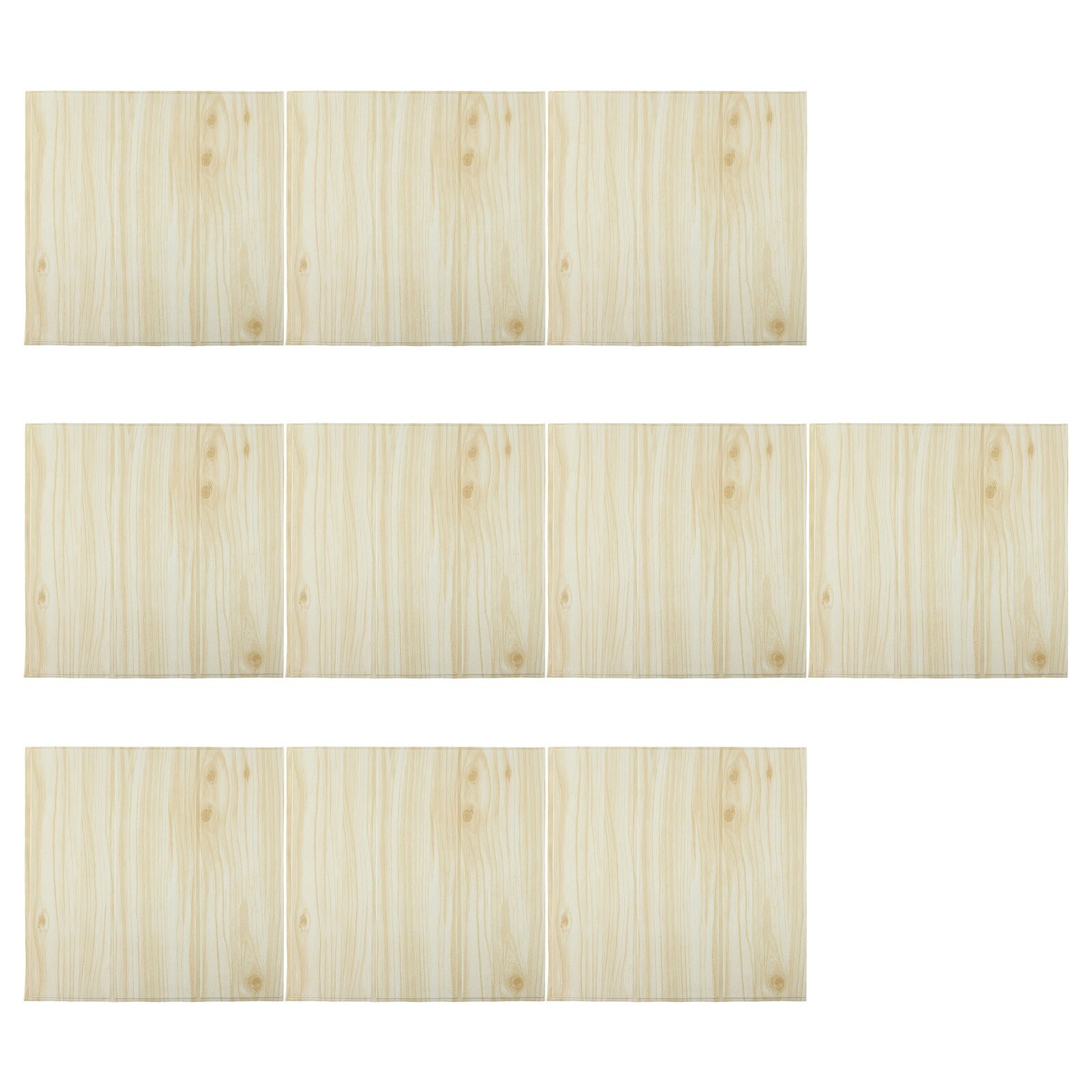 10pcs Wood Grain 3d Decorative Waterproof Self-adhesive-Wallpaper High Quality