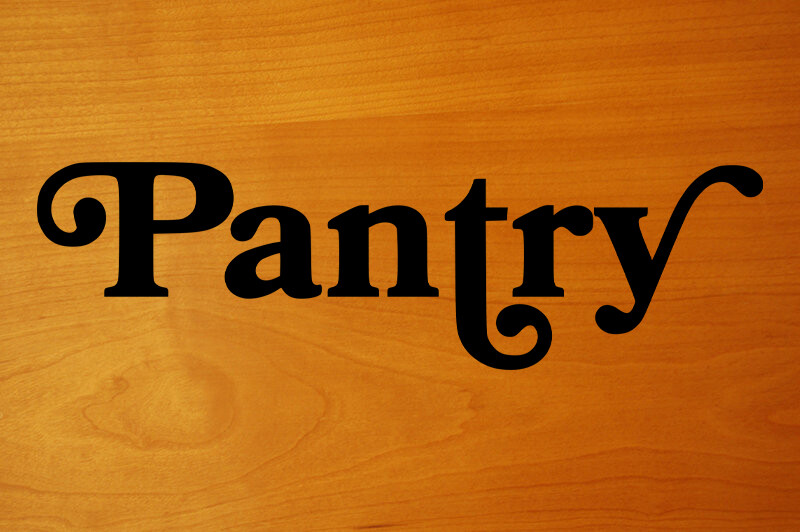Pantry Vinyl Decal – Kitchen Home Organization – Die Cut Sticker – Vintage