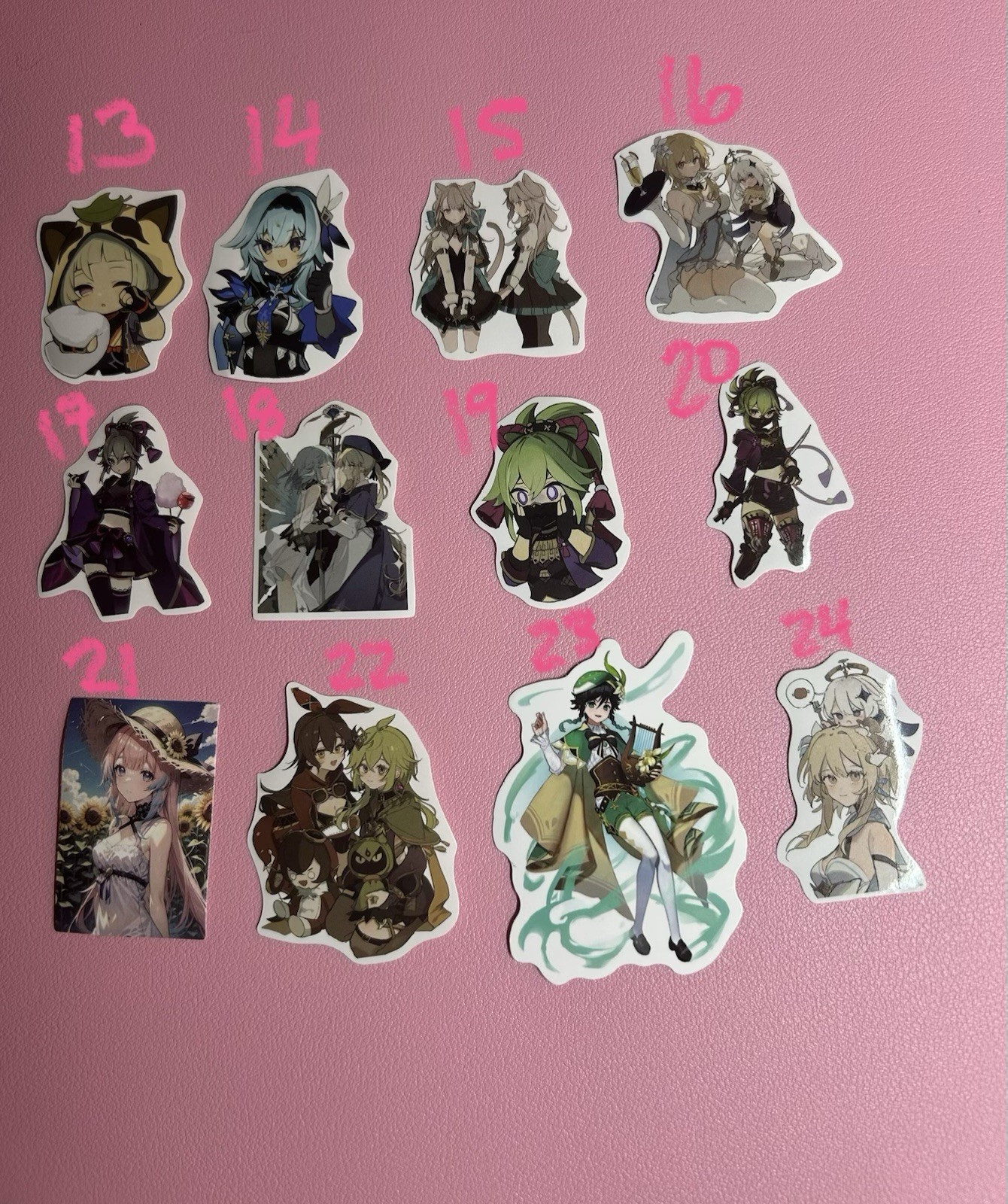 Genshin Impact Anime Stickers – 16