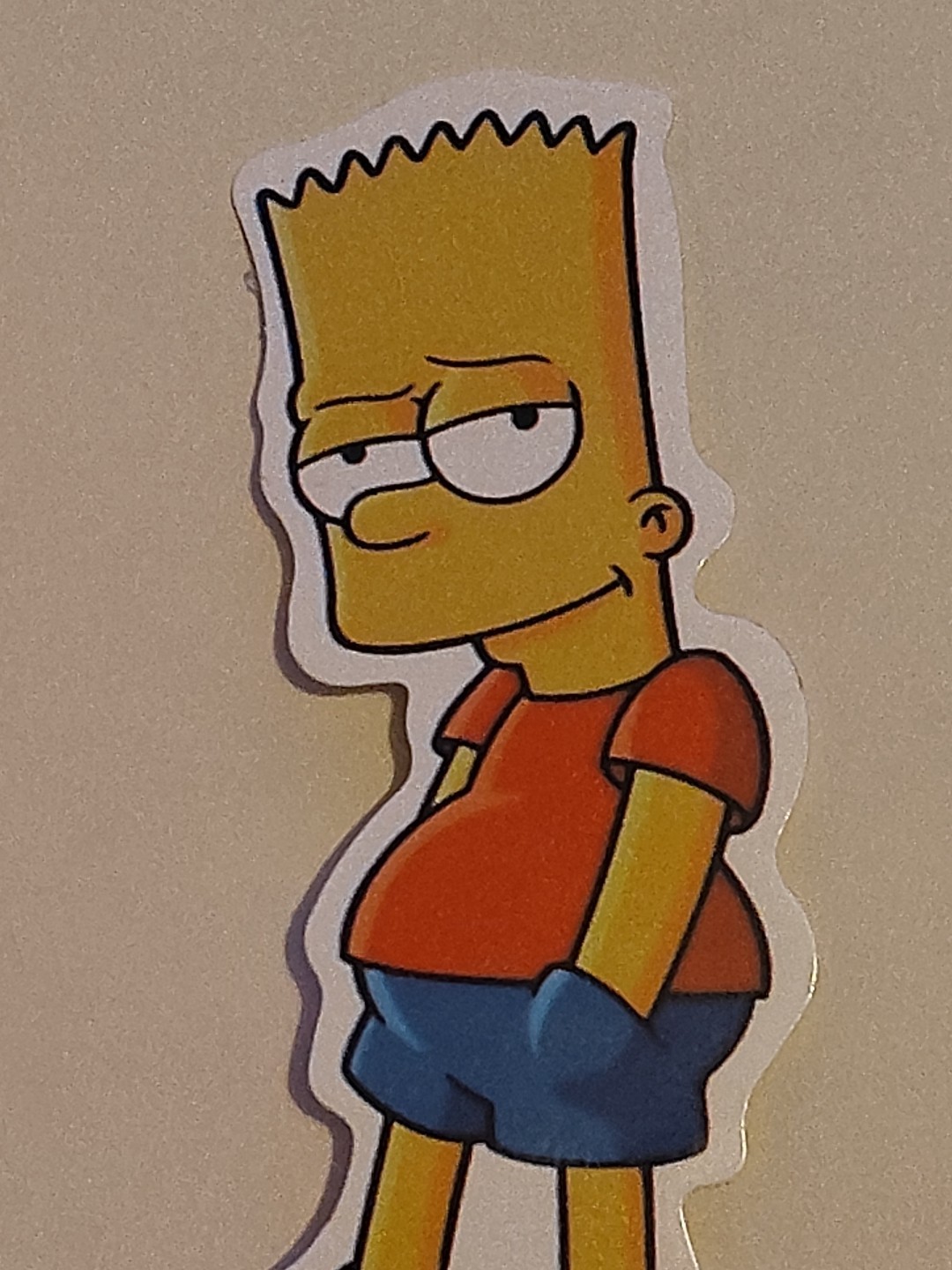 Bart Simpson Skateboard Laptop Cell Phone Decal Sticker 3.25"