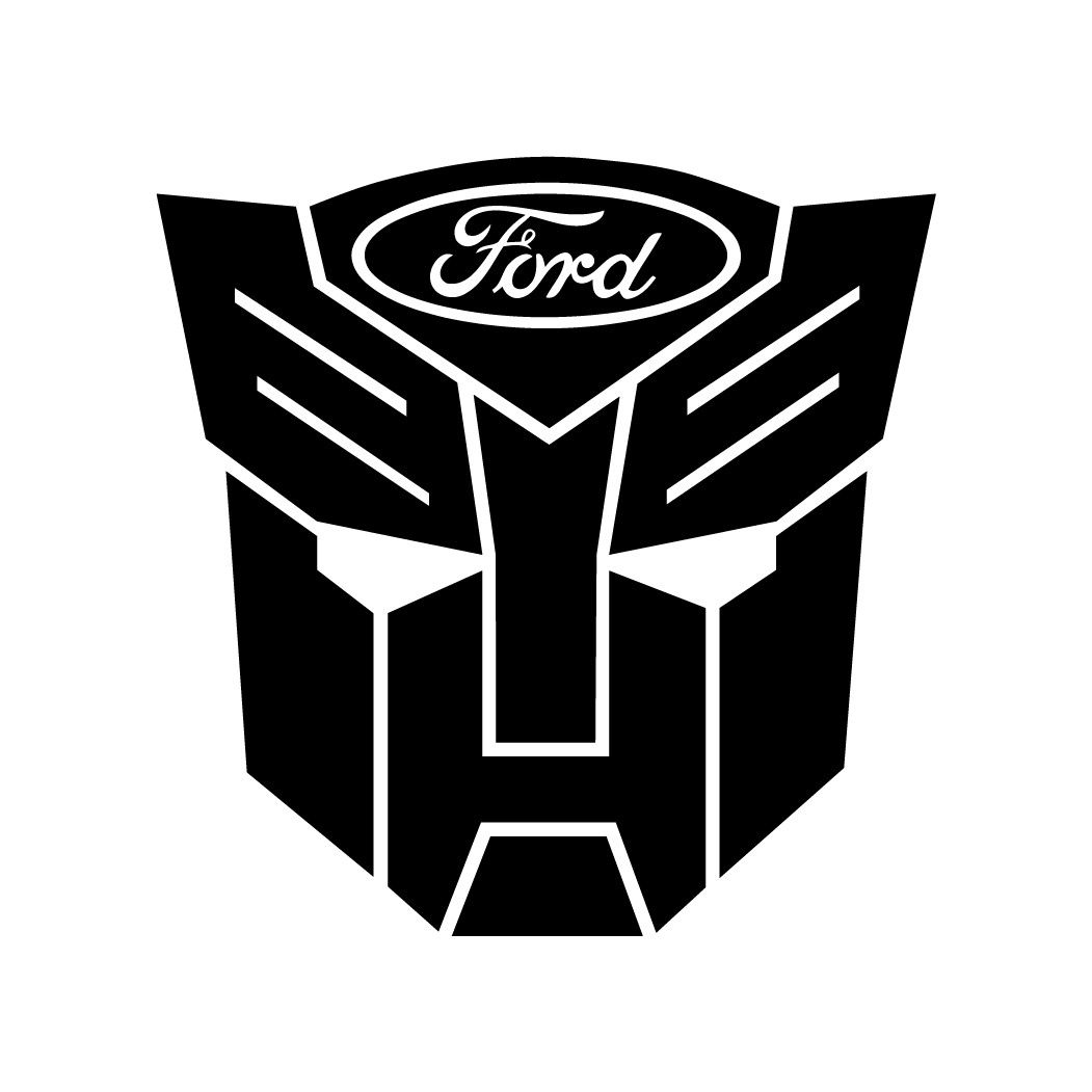Ford Transformer Die Cut Decal Made in USA Multiple Colors Available 6+yrs