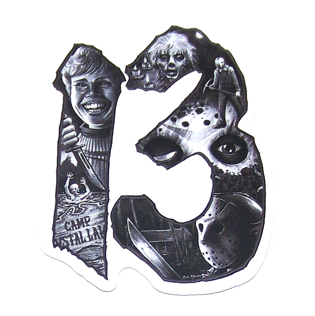 Friday the 13th – Cut Sticker Decal Movie Horror Film JASON VORHEES