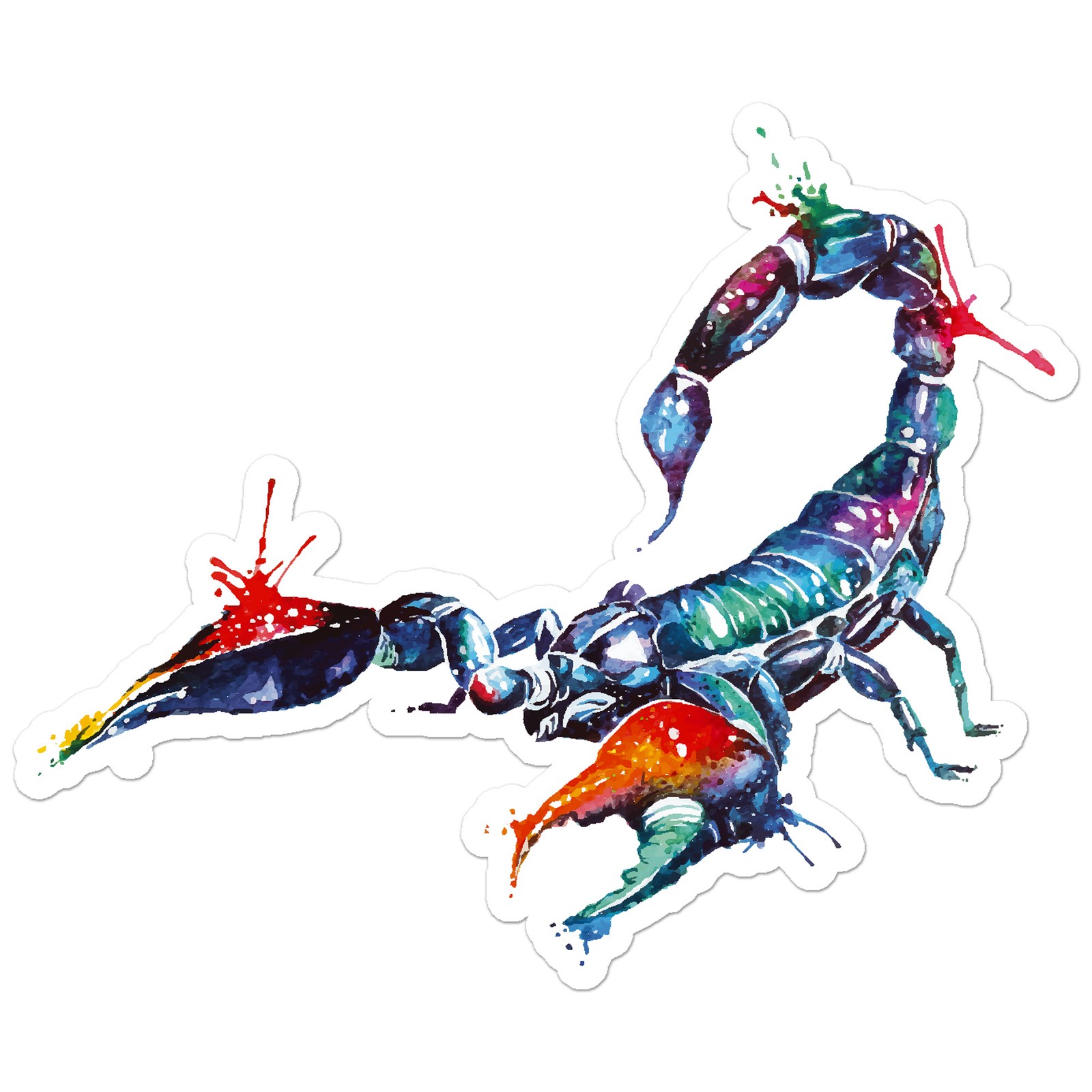 Watercolor Scorpion – Vinyl Decal Sticker – Car Window Laptop – ebn8896