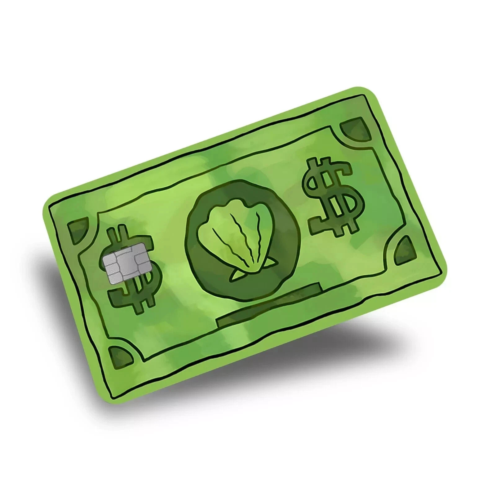 100 Pack Sea Bucks Credit Card Skin Vinyl Decal Seashell Sticker