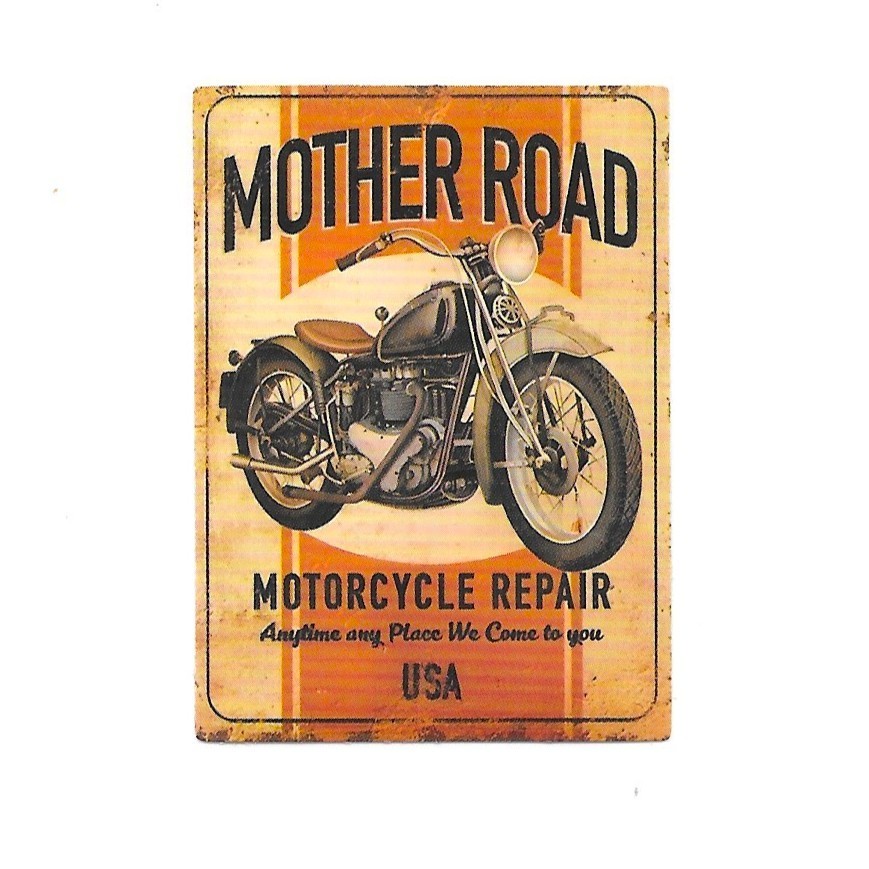 Motorcycle Mother Road Sticker Die Cut Vinyl Decal Scrapbook Biker Repair