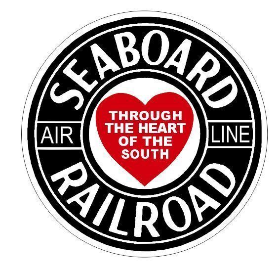 Seaboard Railroad Railway Train Sticker Decal R7095