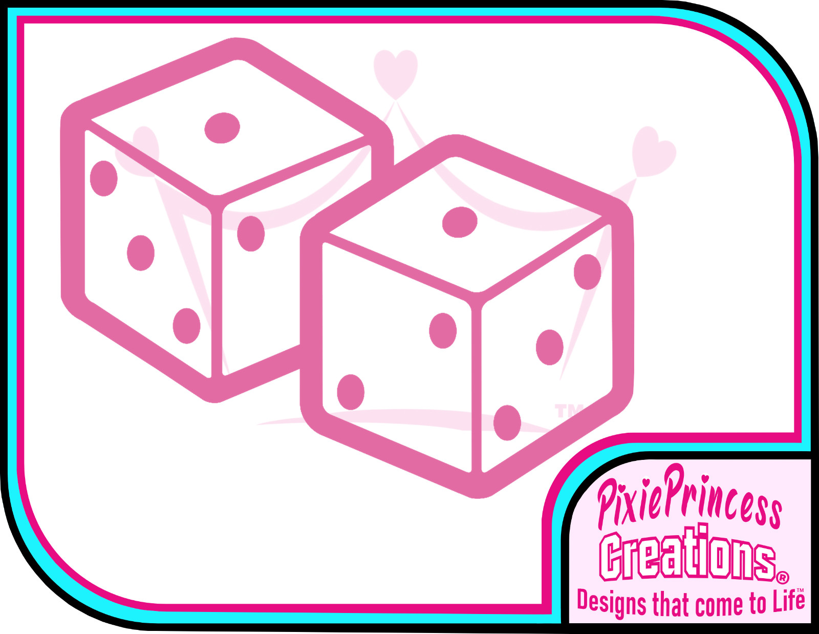 Dice I Vinyl Sticker Car Vehicle Wall Art Poster Bedroom Window Lucky Roll Decal