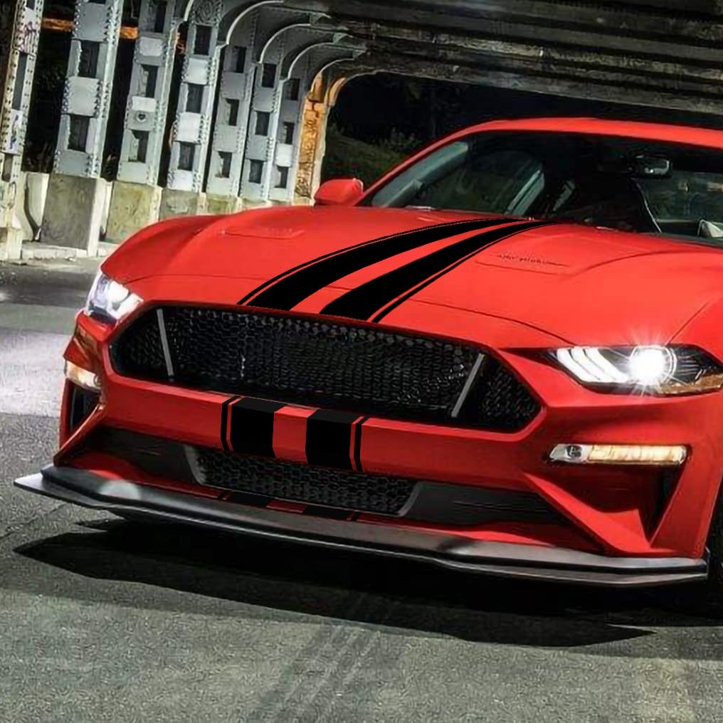HUWANDE 63"x11" Racing Body Stripes Stickers,Cars Hood Vinyl Decals,Car Pat…