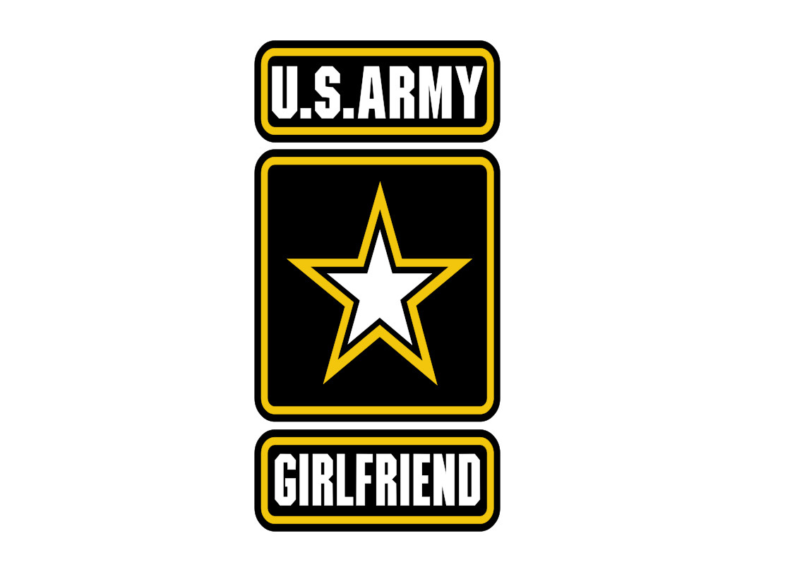 US ARMY GIRLFRIEND VINYL DECAL STICKER ARMY STRONG