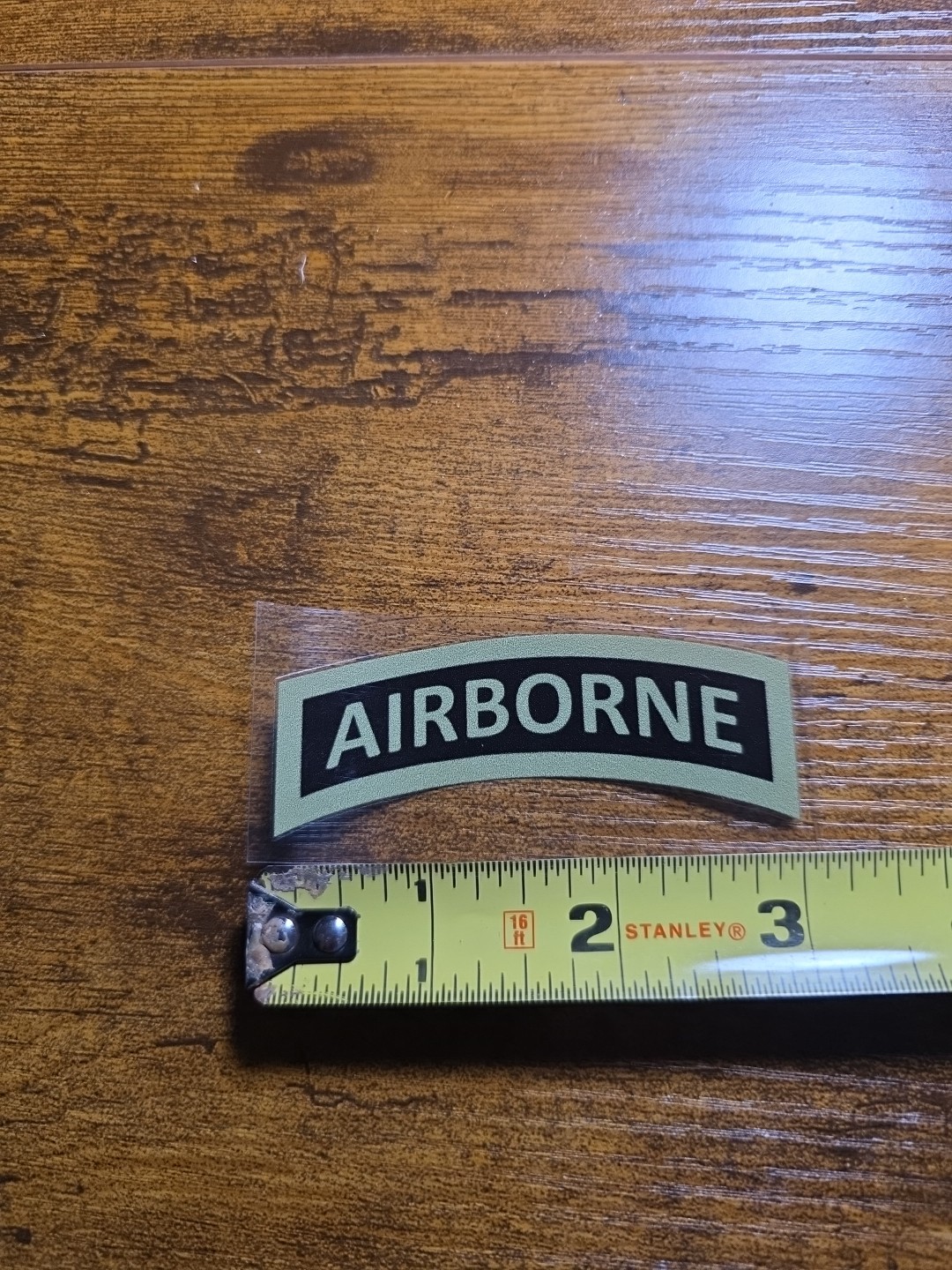 Airborne Tab Subdued 3in UV DTF Decal Waterproof Made In USA