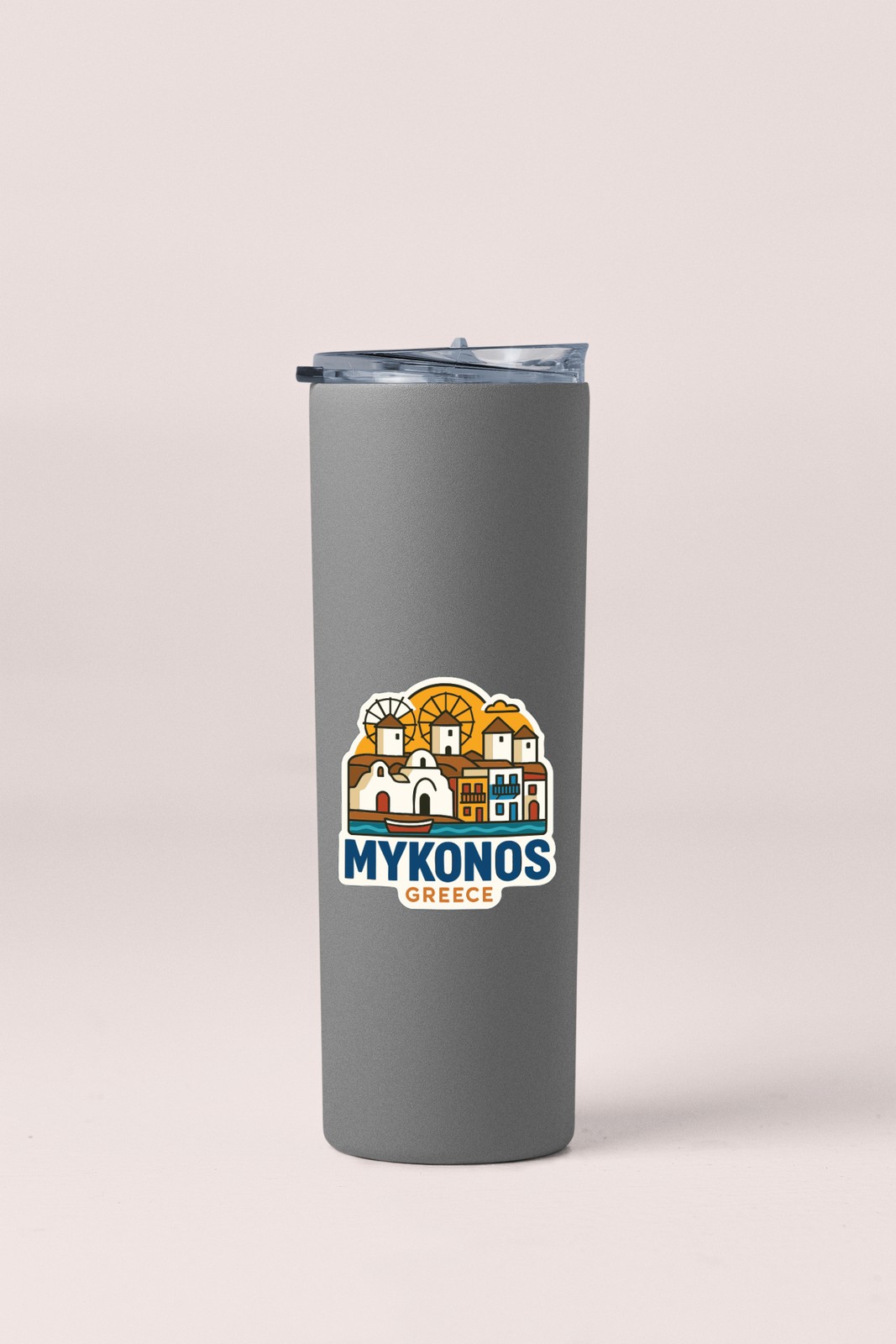 Mykonos Greece Sticker Decal Vinyl Die-Cut City Skyline Landmark Design