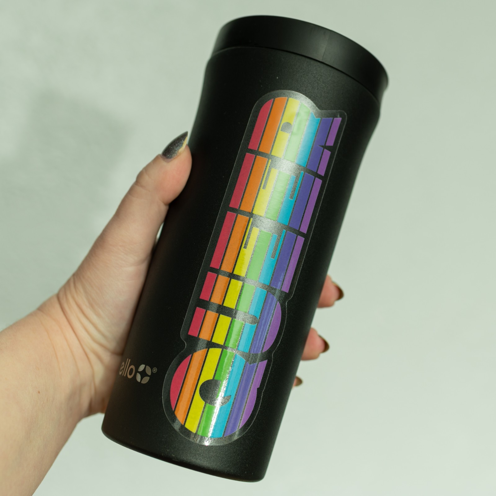 Sticker — Queer Stripe Retro Rainbow Design Clear Transparent