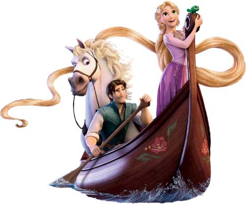 Prince And Princess Rapunzel Wall Art Bedroom Nursery Colour Vinyl Sticker Decal