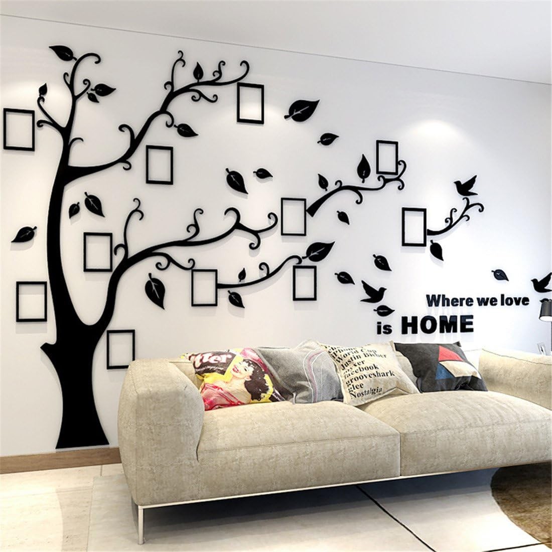 Tree Wall Stickers – DIY Photo Frame Tree Wall Decal Family Photo Frame