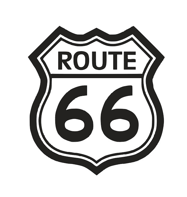 Route 66 Vinyl Decal Sticker -Multiple Colors & Sizes- FREE SHIPPING