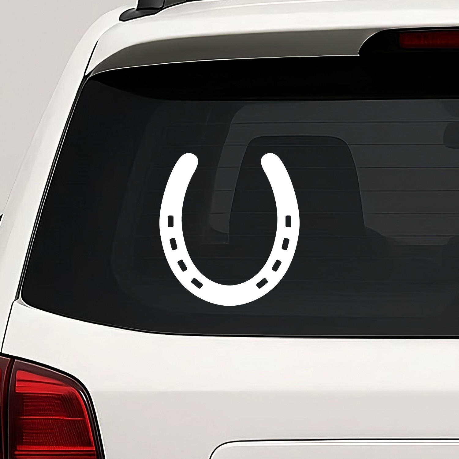 Horseshoe Vinyl Die Cut Decal Sticker – Horse Horses Luck Lucky Farrier
