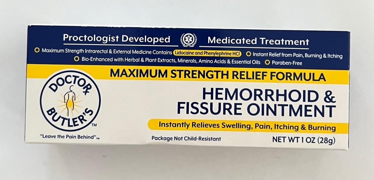 Doctor Butler’S Hemorrhoid & Fissure Ointment – Hemorrhoid Treatment and Hemorrh
