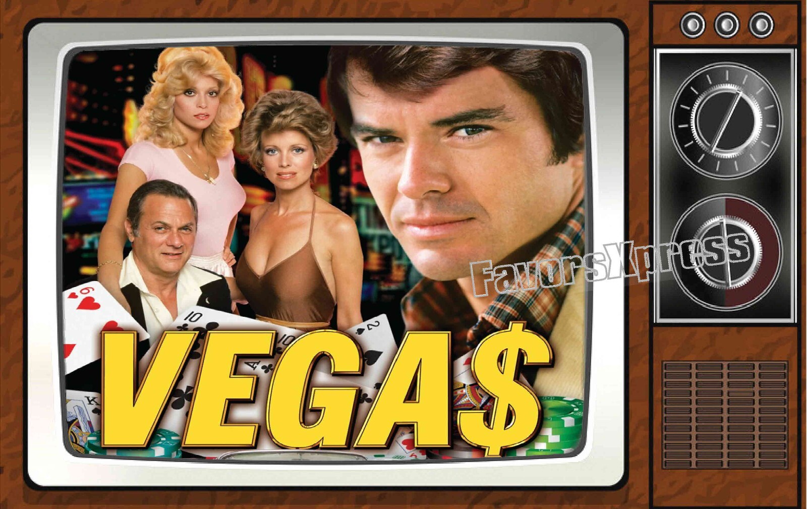 Vegas Classic TV Show PHOTO MAGNET 4 X 2.5 INCHES