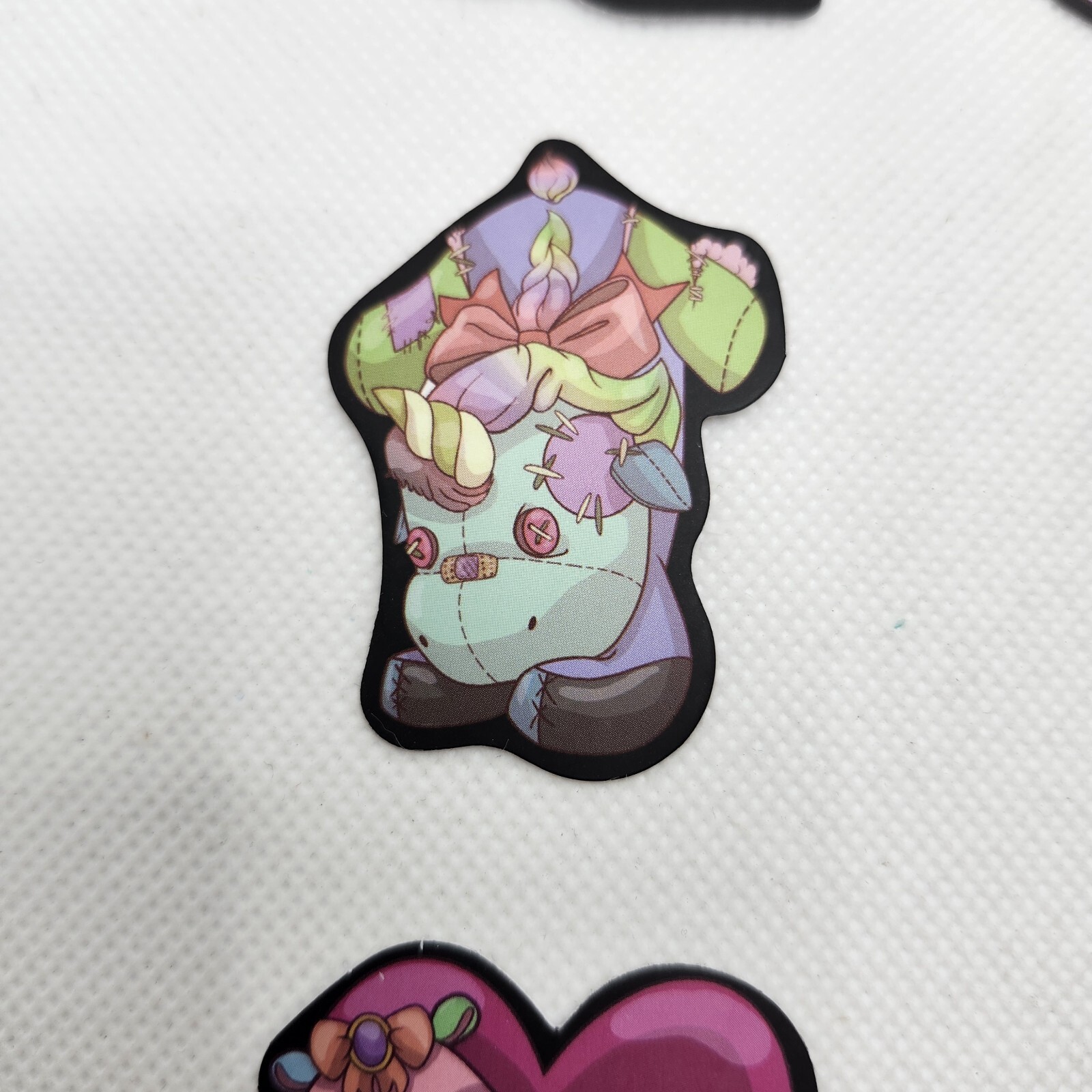 Lot Of 9 Morbid Goth Creepy Cute Dark Pastel Vinyl Waterproof Stickers Plushies