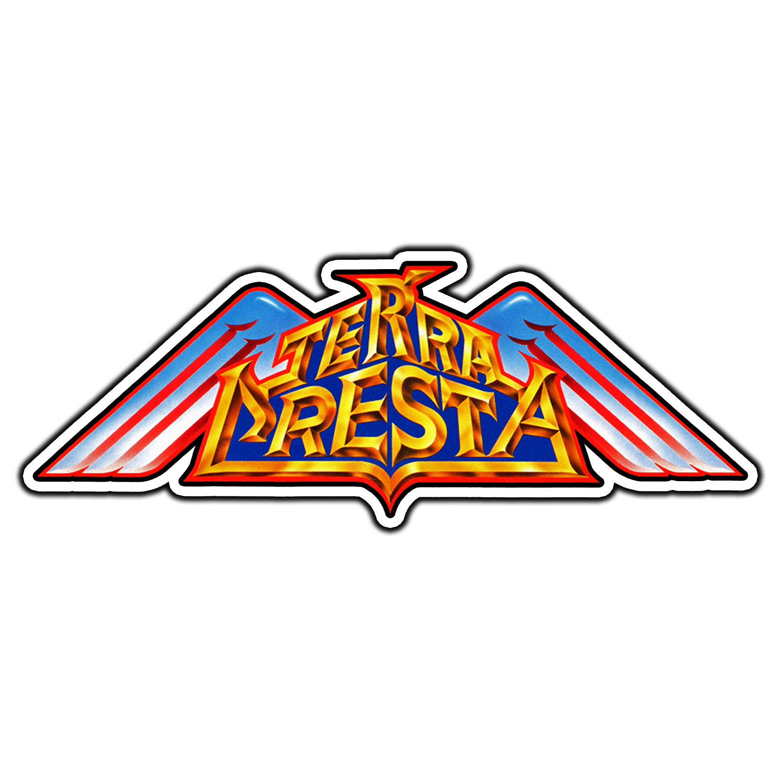 Terra Cresta Arcade Logo #1 Retro Game Sticker Waterproof Vinyl Decal Die-Cut