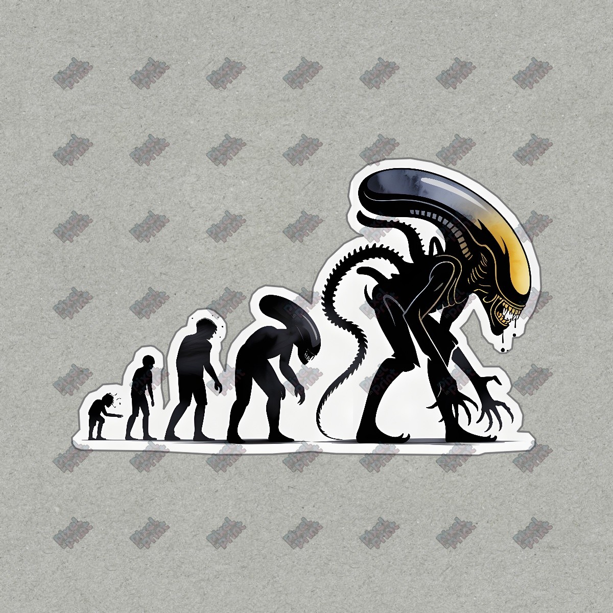 Evolution of the Xenomorph Alien Sticker Horror Sci Fi Décor Perfect #9021