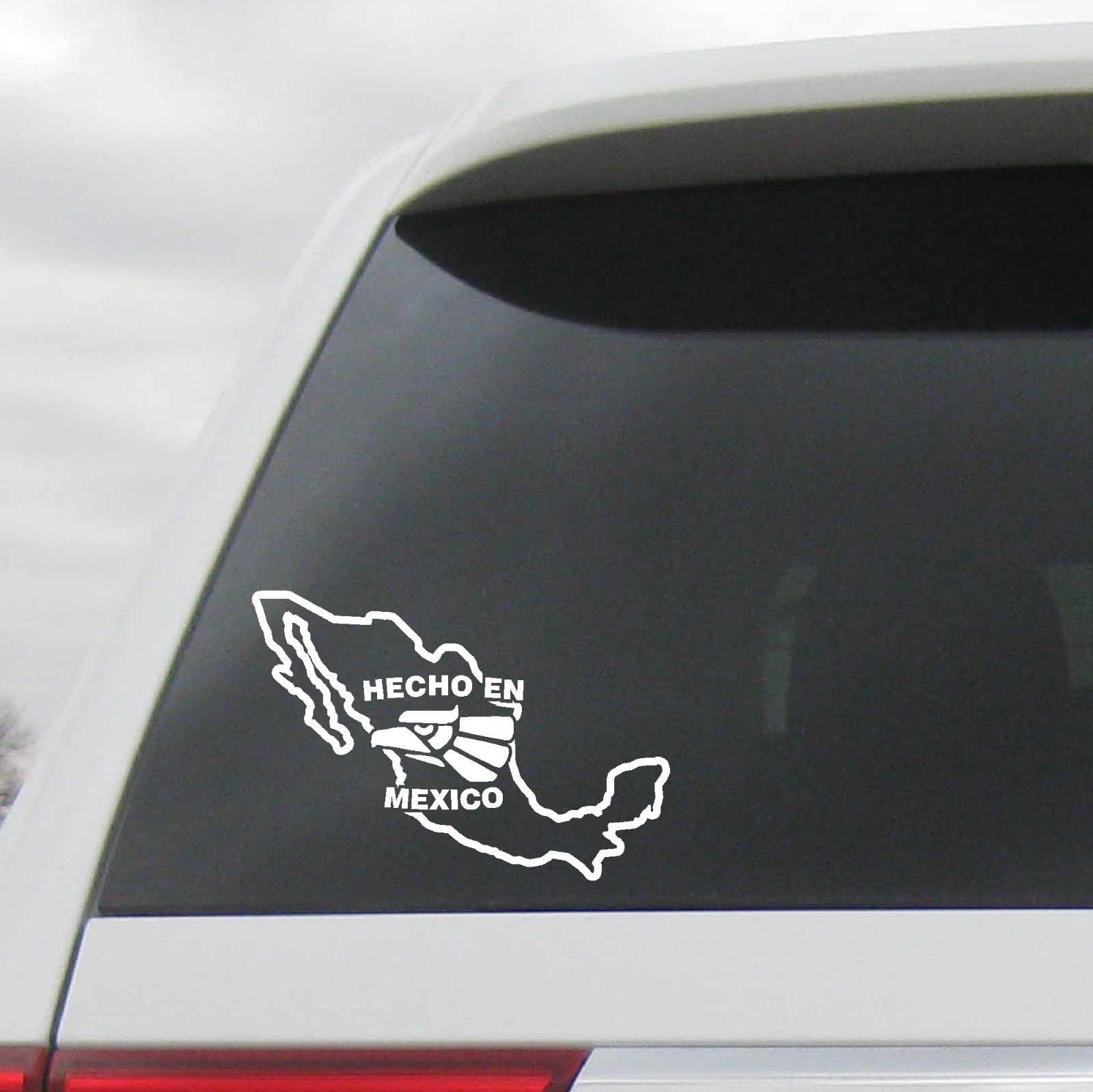 HECHO EN MEXICO EAGLE MAP VINYL DECAL AZTEC EAGLE AGUILA CUSTOM DESIGN