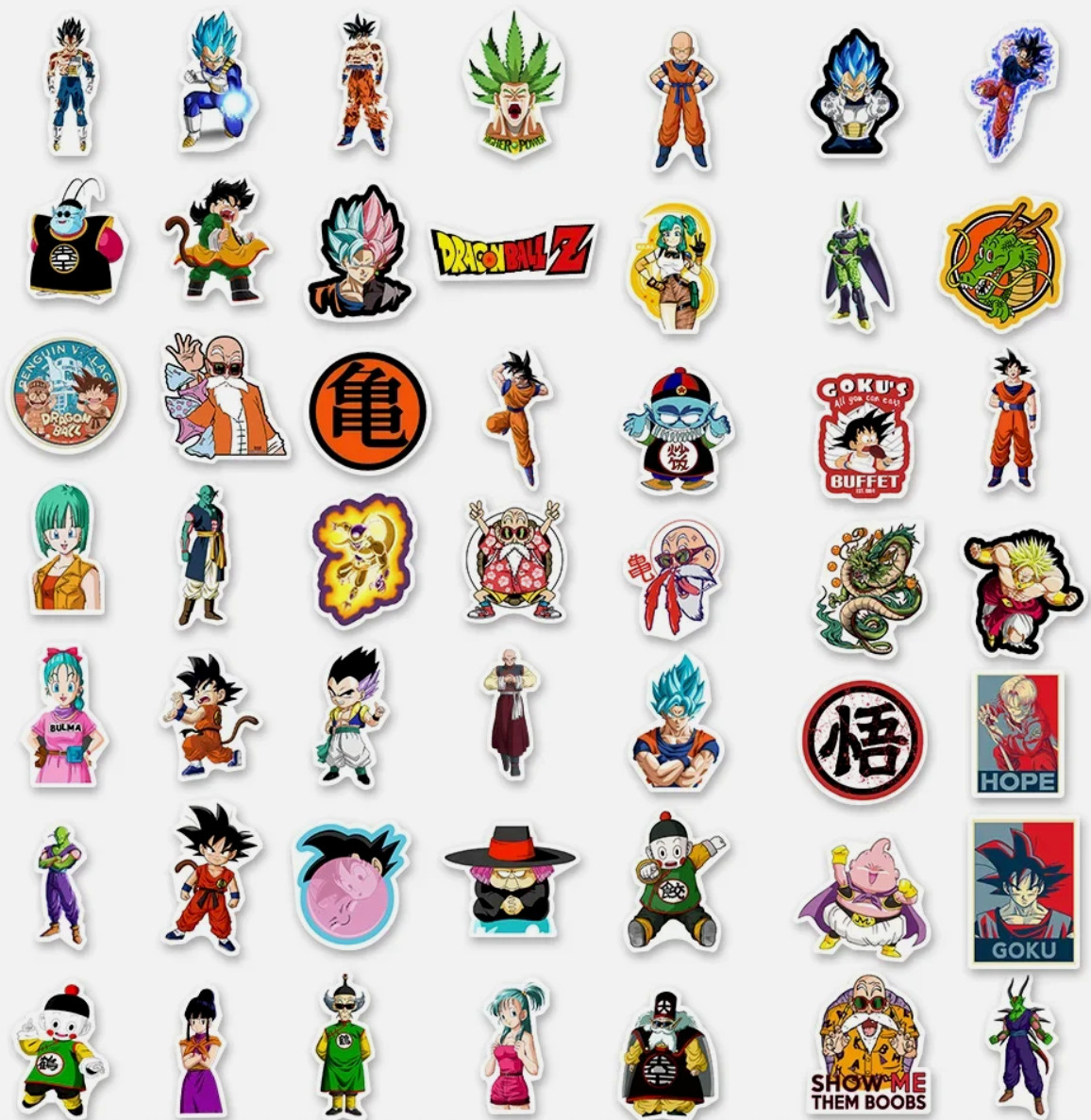 LOT OF 10 PCS random DRAGON BALL Z characters video game ohana Goku Vegeta PS