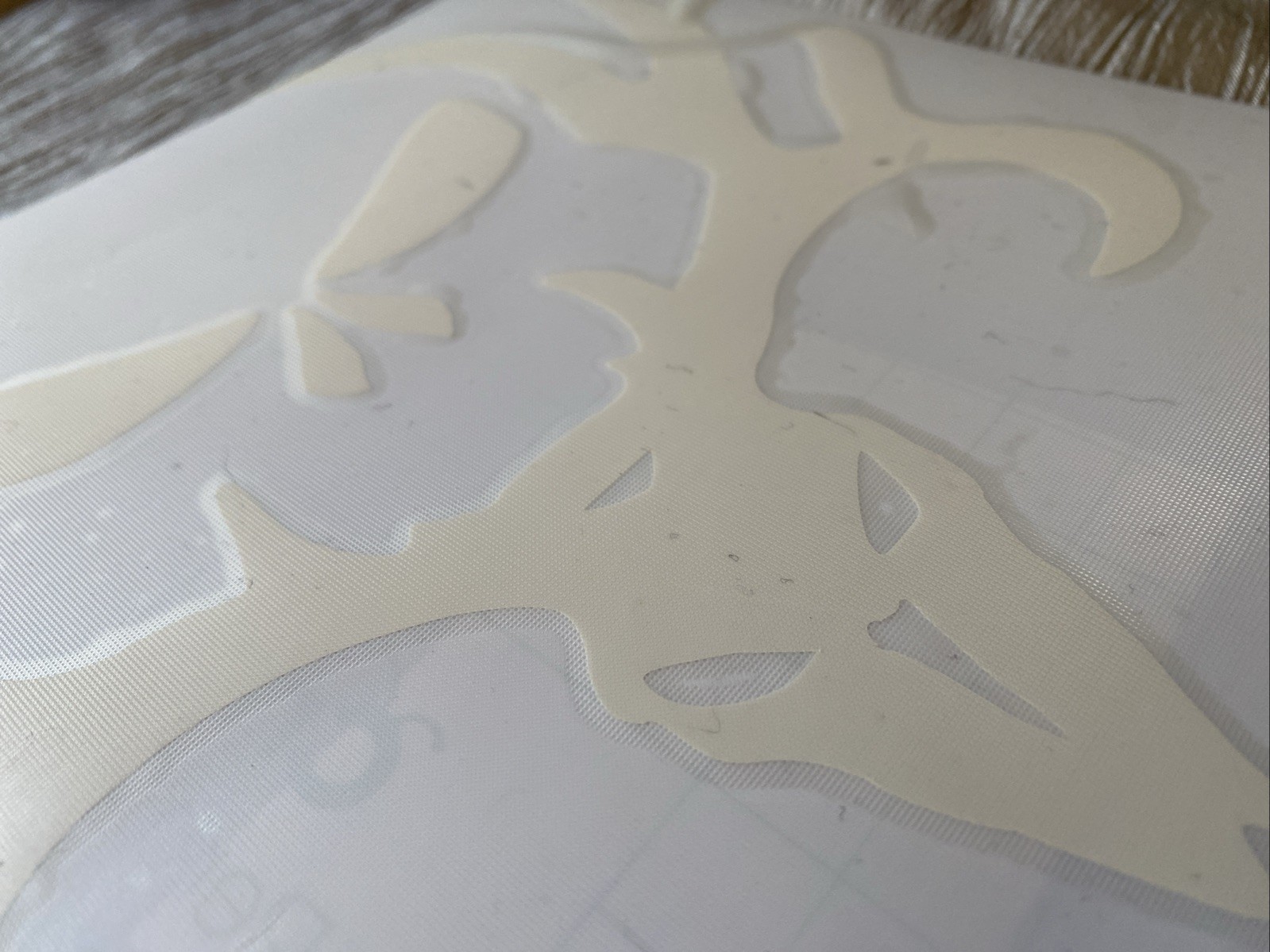 Skull Deer Buck Horns Decal Sticker, 8.5”x8” White Vinyl