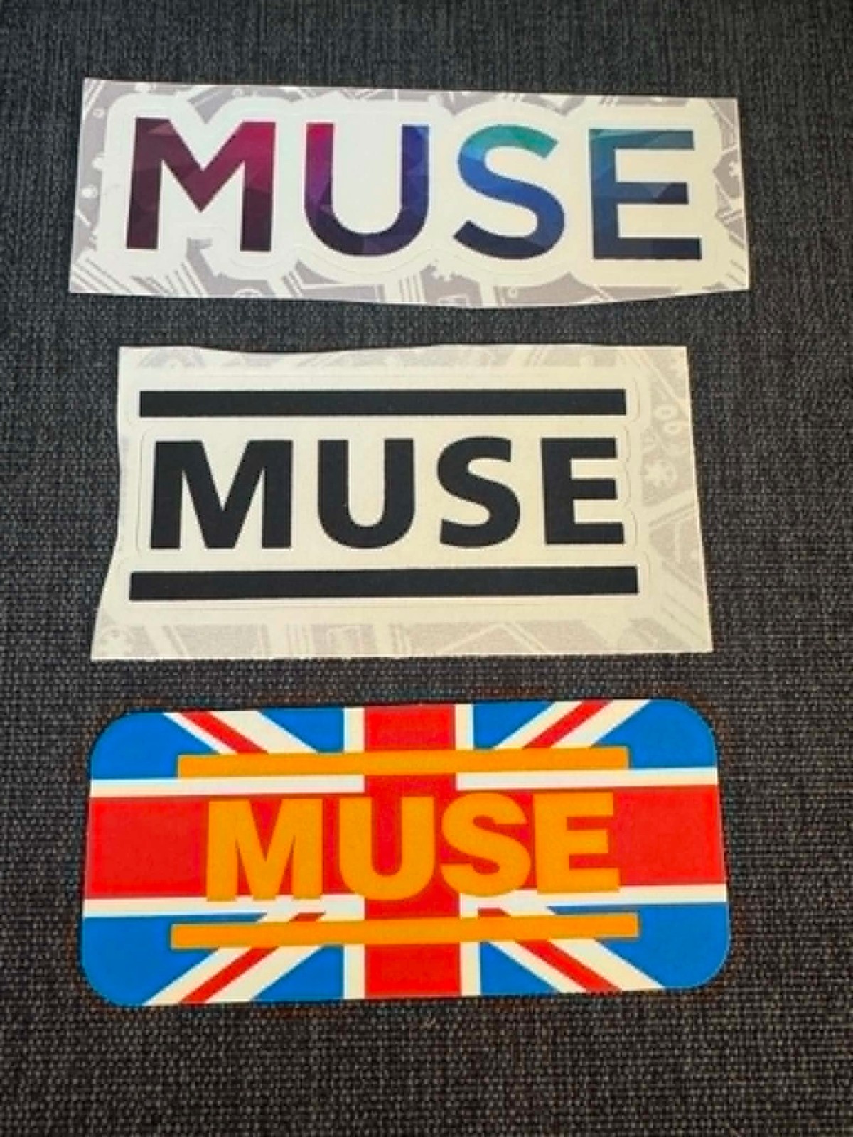 Lot of 4 MUSE 1" to 3 1/4" Band Logo STICKERS Fast! FREE SHIP!