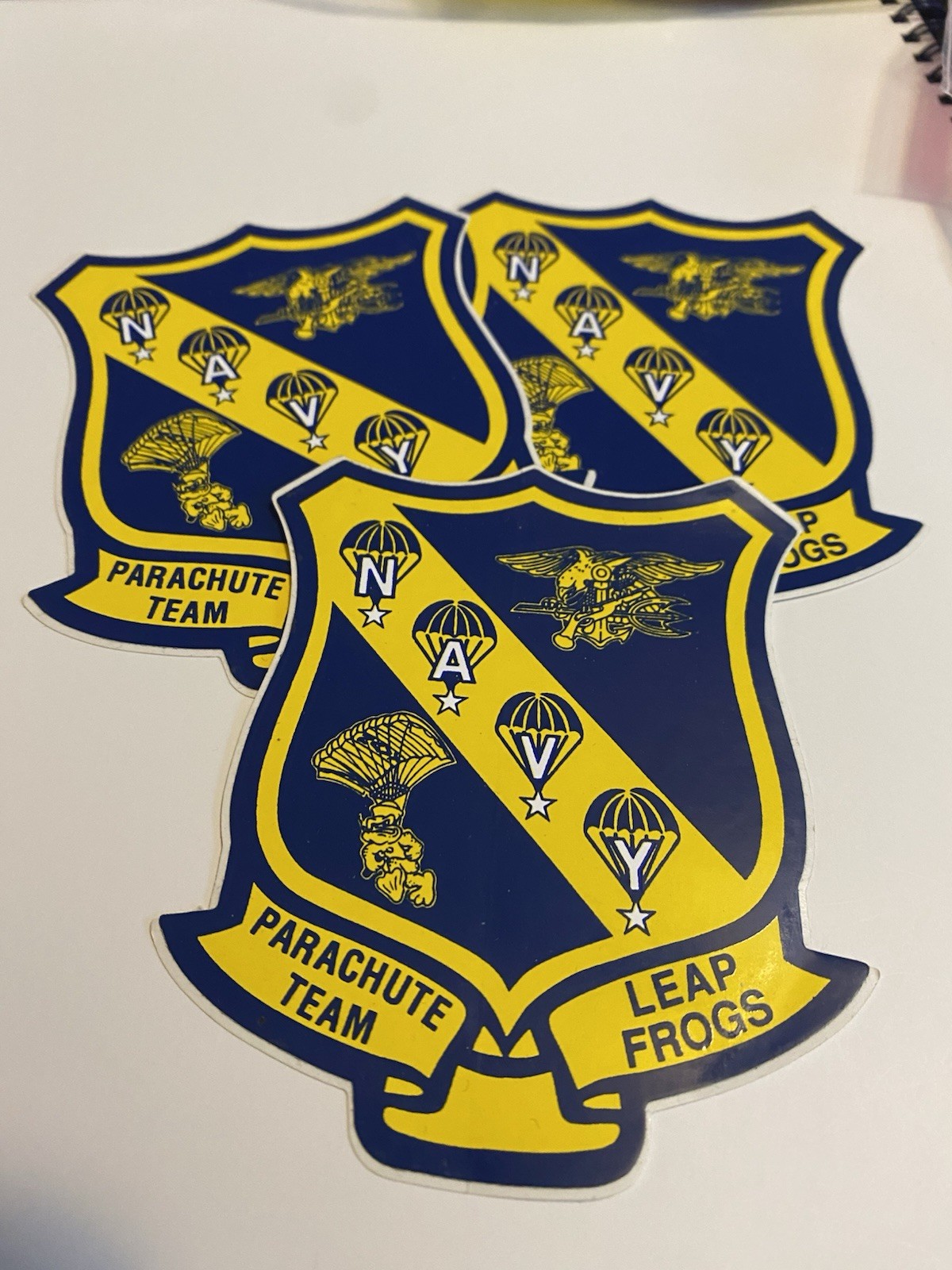 United States Navy Lot Of 3 Parachute Team Leap Frogs Stickers Decals