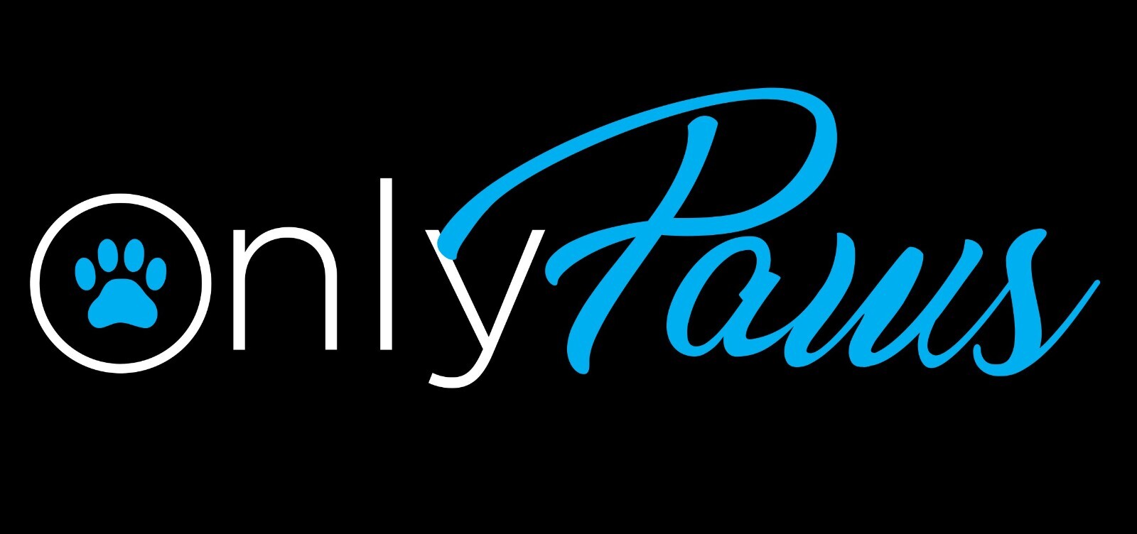 Only Paws Decal, Funny Bumper Sticker, 2 color, Onlyfans inspired logo