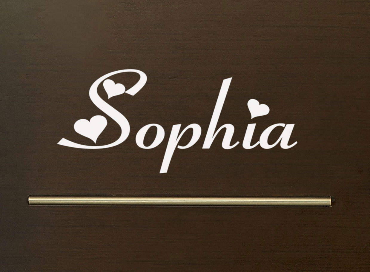 Custom Name Wall Door Sticker Personalized Matt Removable Gloss Permanent Decal