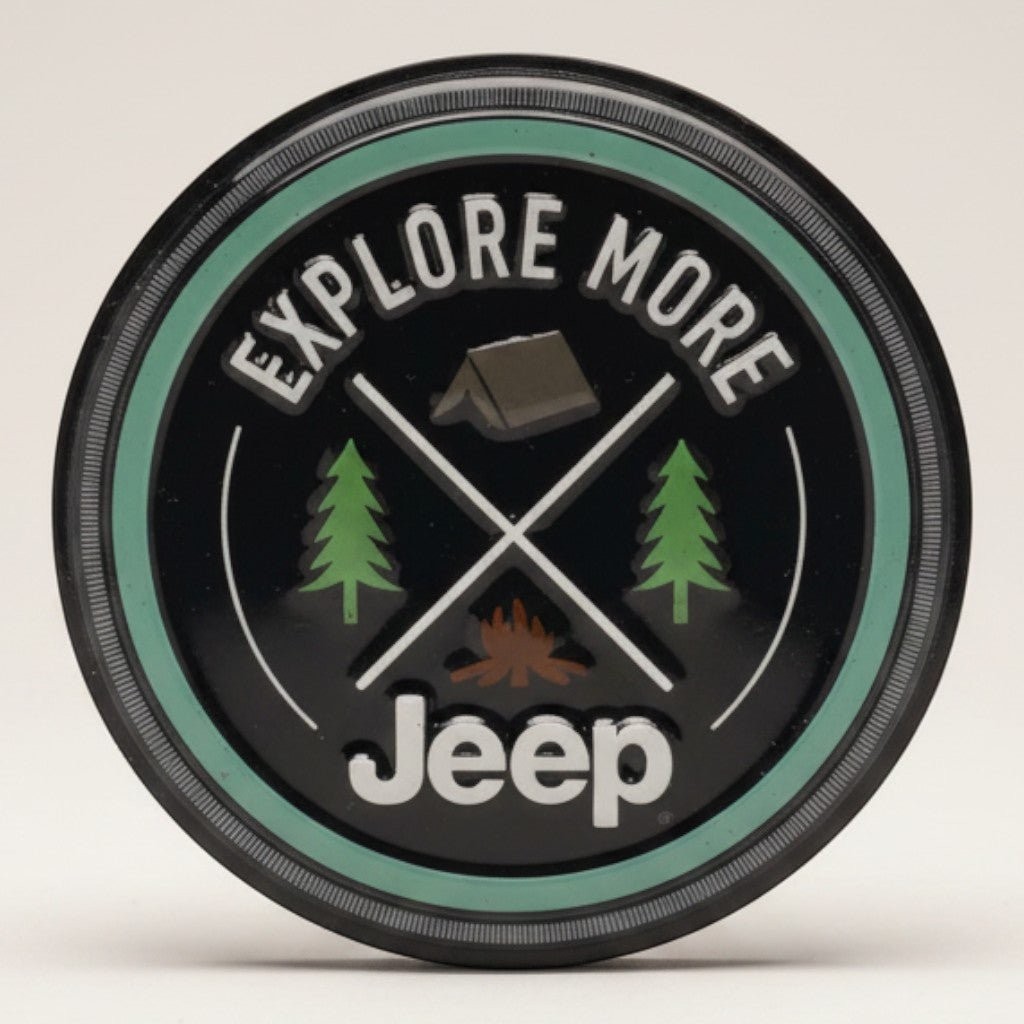 Jeep Explore More Embossed Metal Magnet