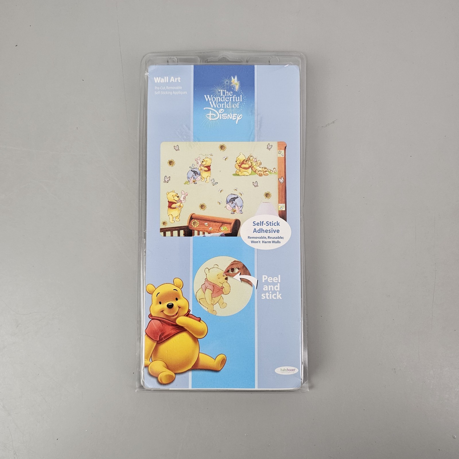 Disney Winnie the Pooh Piglet Self Adhesive Peel and Stick Wall Art 4 Sheets