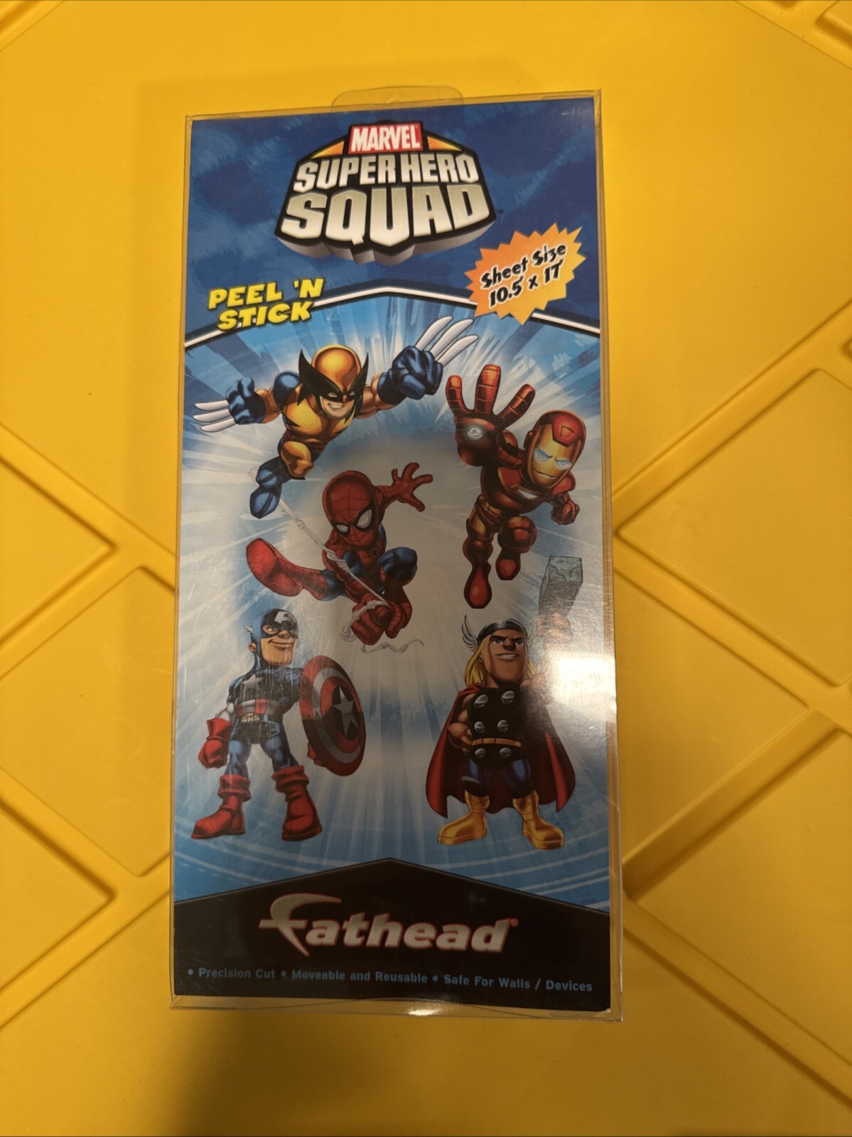 Fathead Super Hero Squad Peel and Stick Decals new Marvel Thor Spiderman Sticker