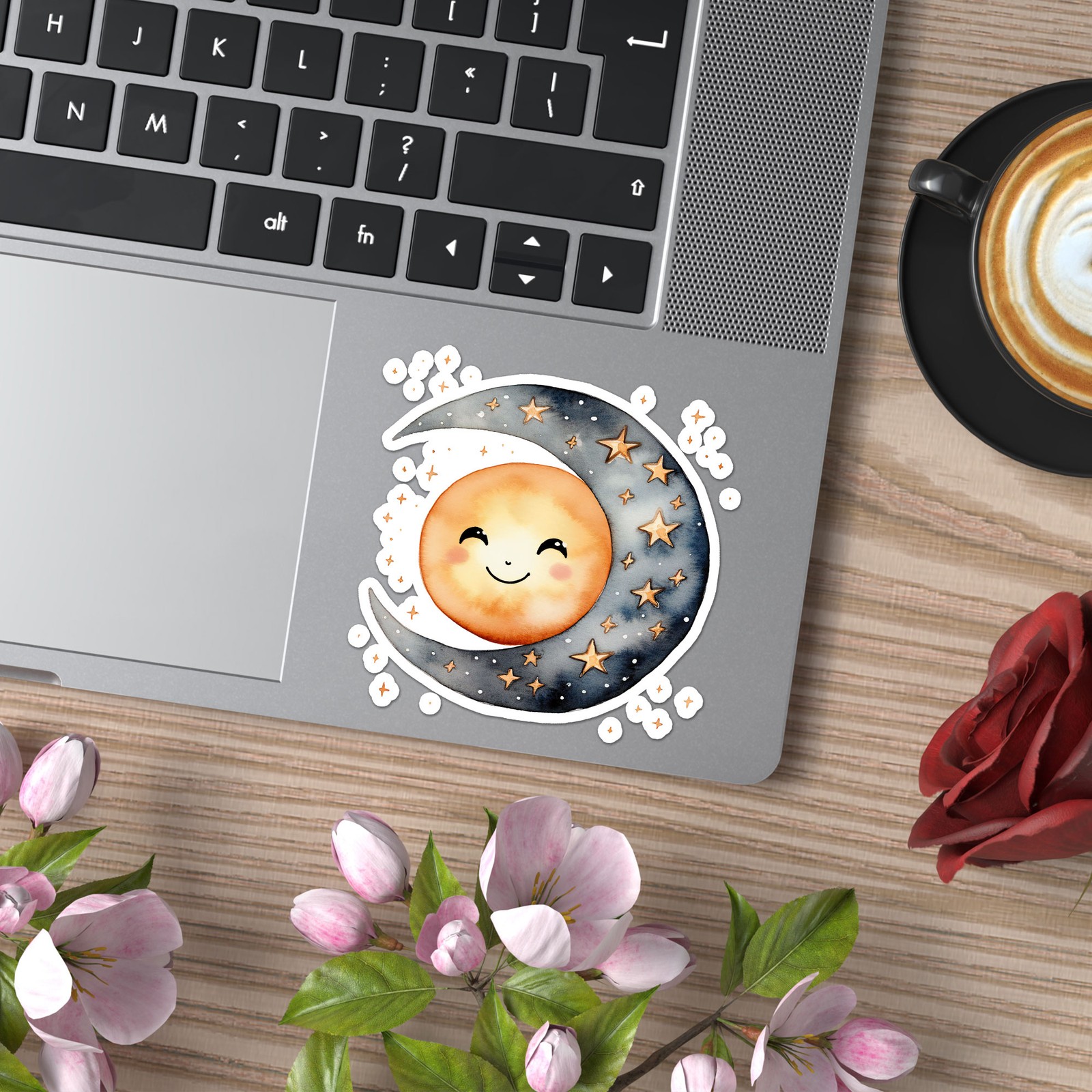 Moon Sun Stars – Vinyl Decal Sticker – Car Window Laptop – ebn11633