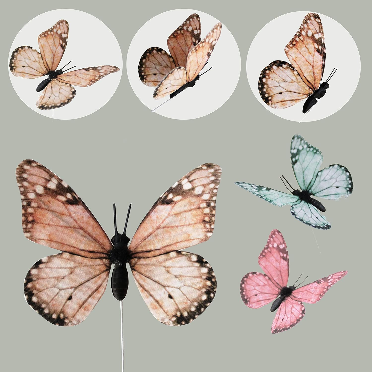 Butterfly Wall Decor 12PCS 2Sizes, 3D Butterfly Decor Fake Butterfly Wall Butter
