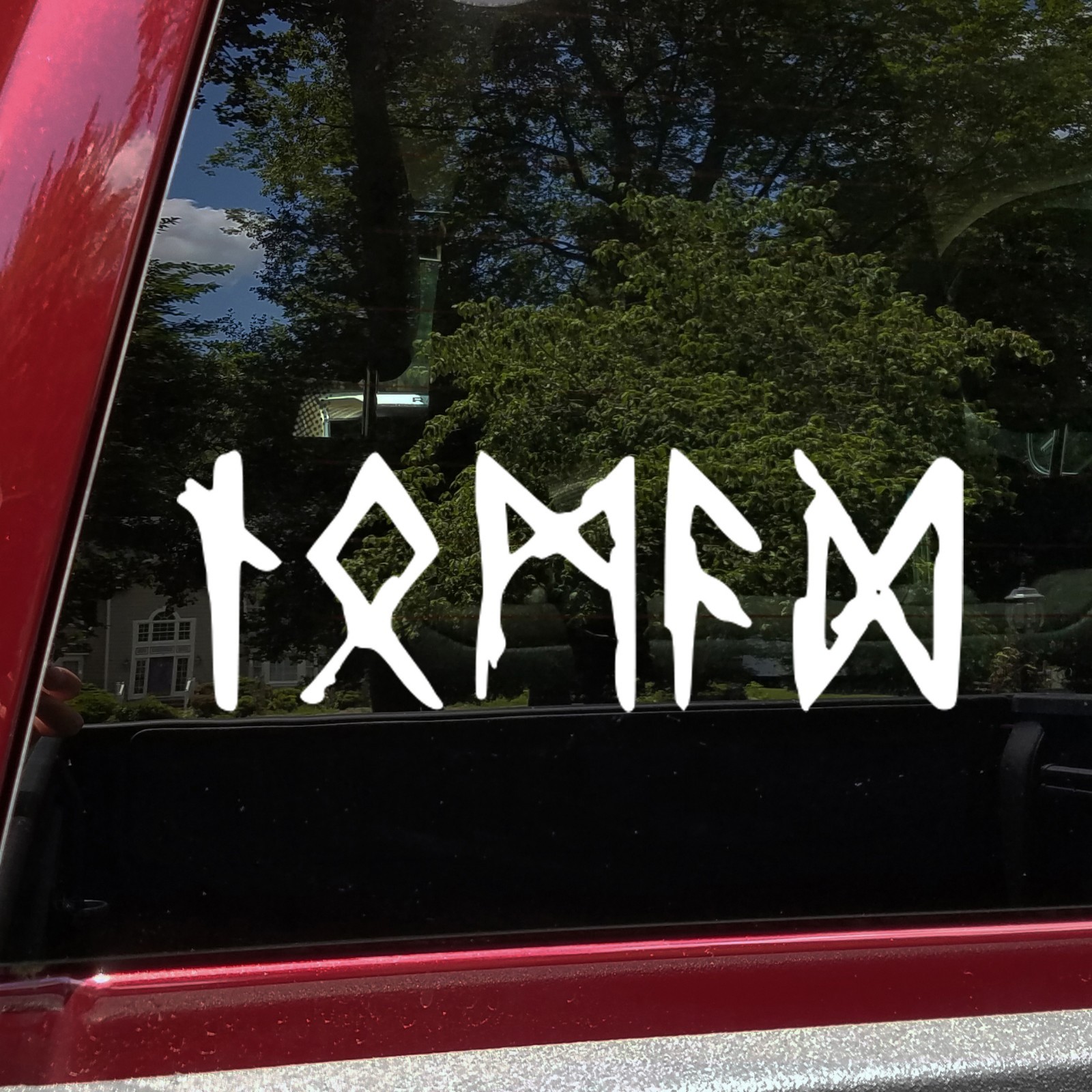 Nomad in Futhark Runes Vinyl Decal Viking Traveler Norse Sticker V2