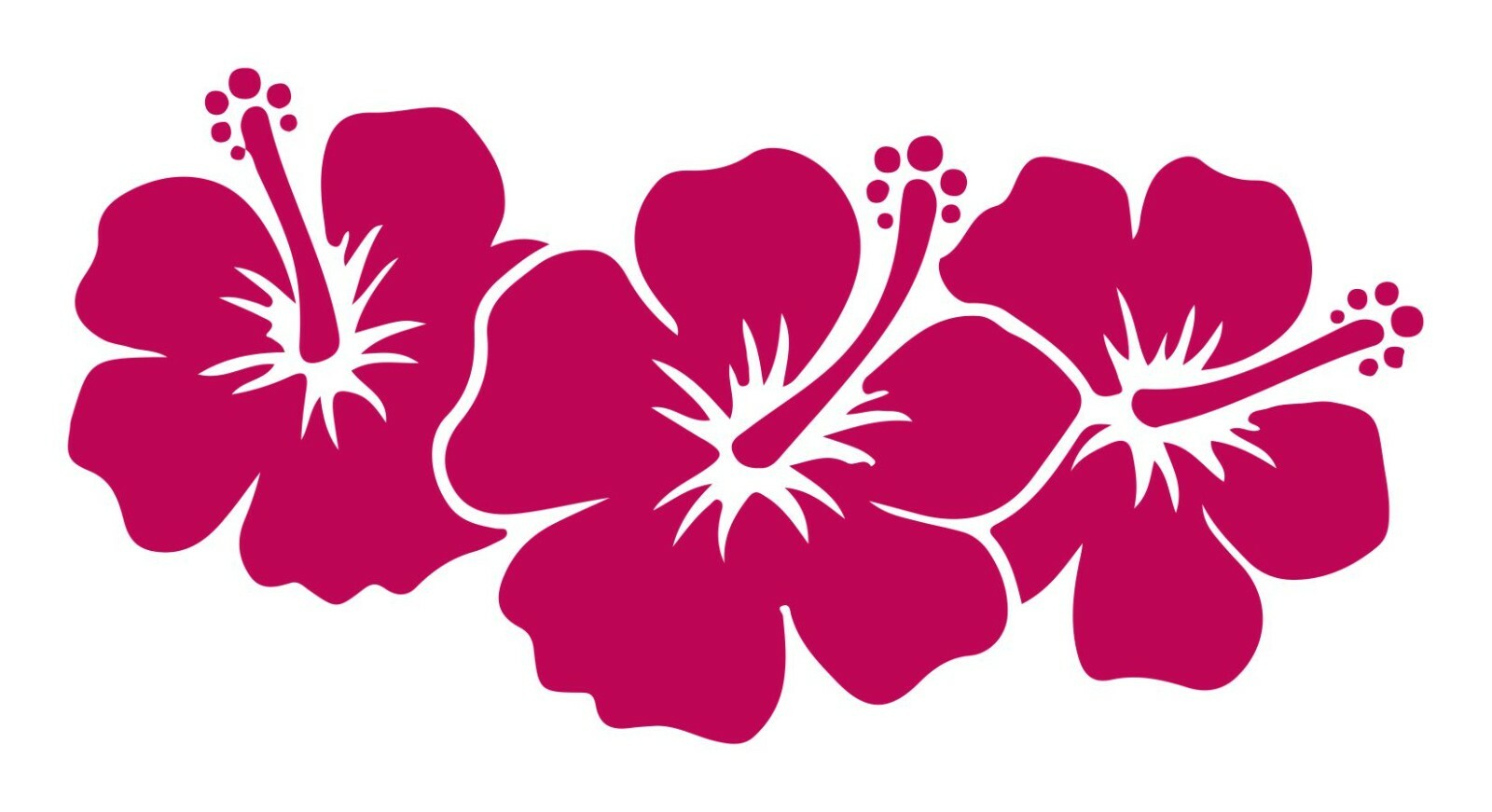 Hibiscus Vinyl Decal Sticker Car Truck SUV Window Bumper Wall Laptop Tablet