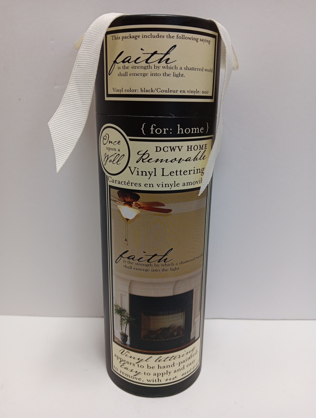 DCWV Home Removable Vinyl Wall Lettering NIB " faith …." 43.36" X 10.1"