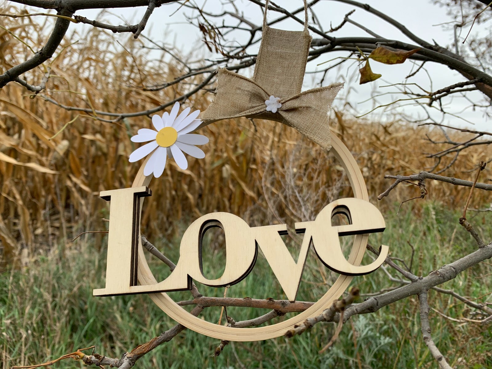 Interchangeable "LOVE" Sign for Front Door Decor Hanging Decoration LOVE 