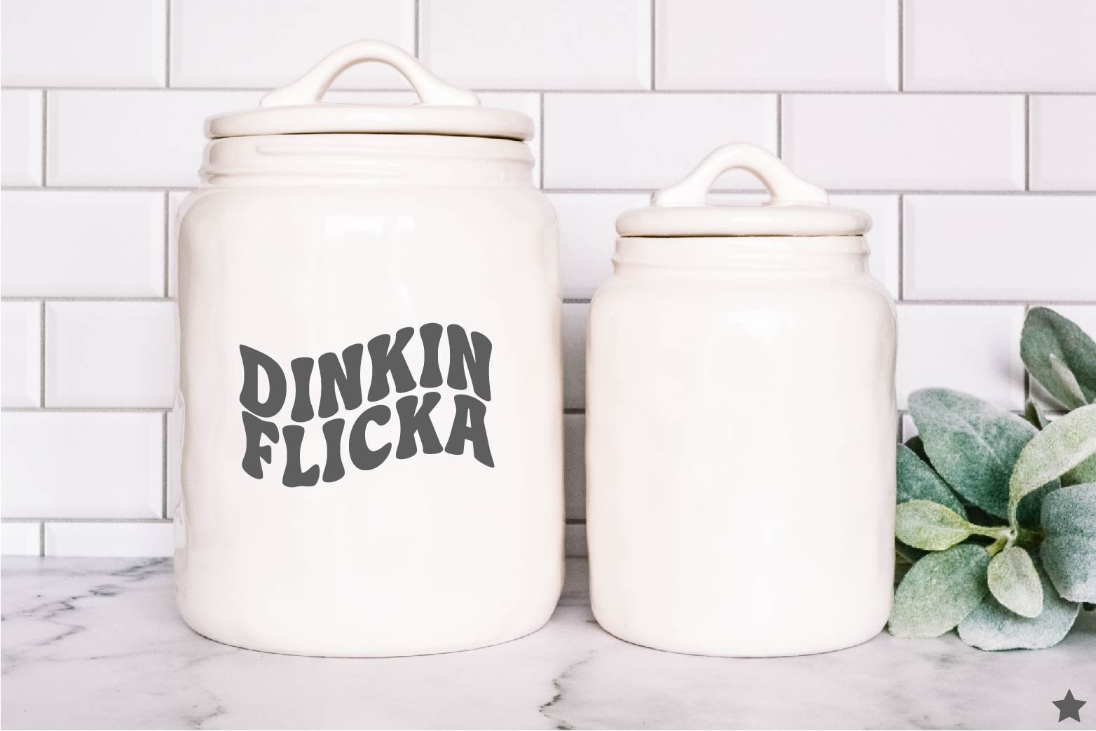 Dinkin Flicka Decal Sticker Retro Wave Office Decor Funny Quote Meme