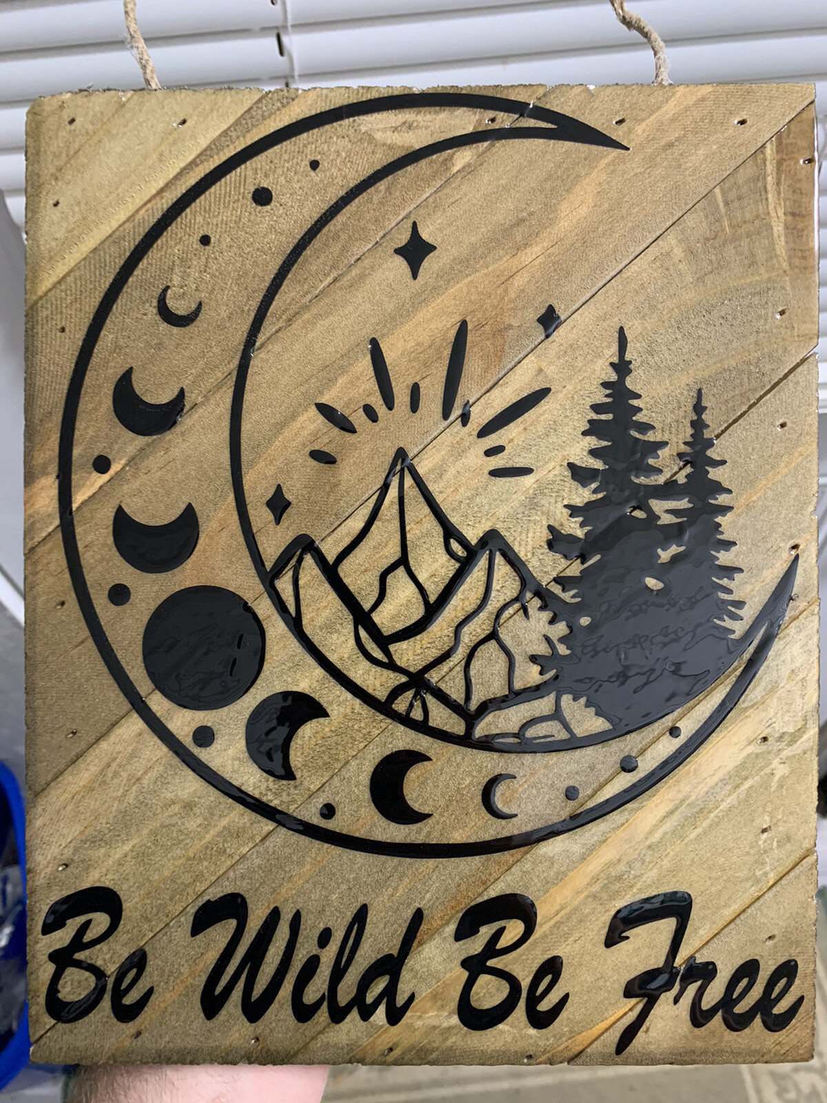 Homemade Hanging Wall Art.